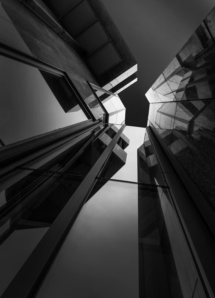 Modern City Abstraction by Jef Van den Houte — canvas wall art