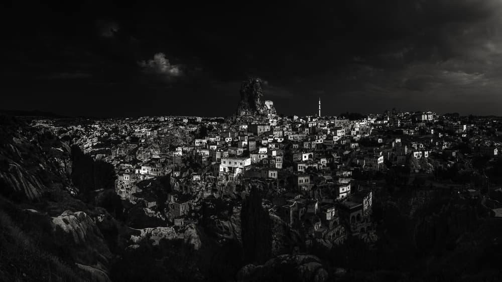 Dramatic Night Cityscape by Marco Antonio Cobo — canvas wall art