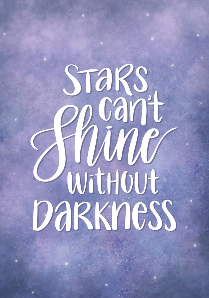 Inspirational Star Quote by Aminah Eleonora — canvas wall art