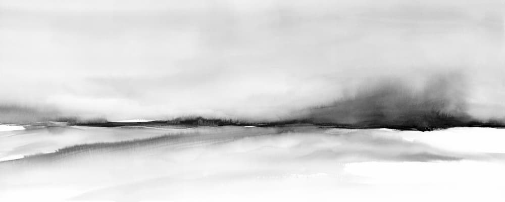 Misty Horizon Reflection by Rachel Elise — canvas wall art