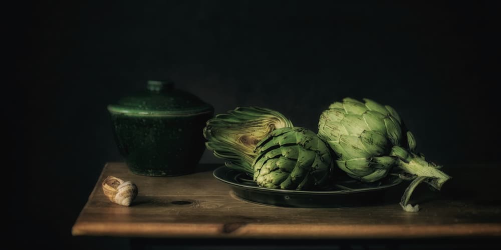 Still Life with Artichokes by Monique van Velzen — canvas wall art
