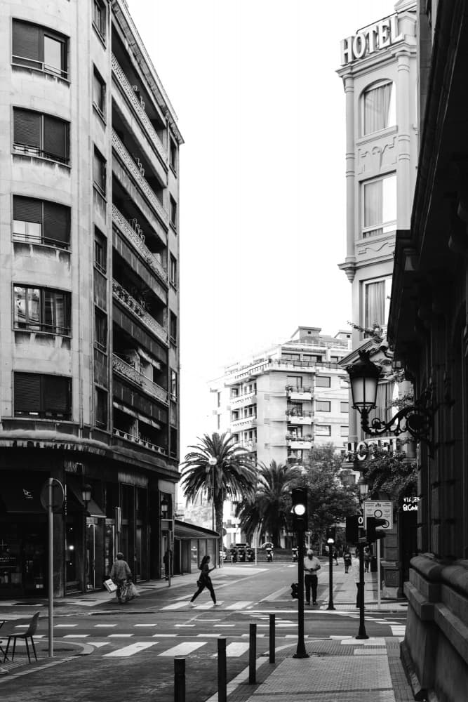 Urban Hotel Street by Aimee Giles — canvas wall art