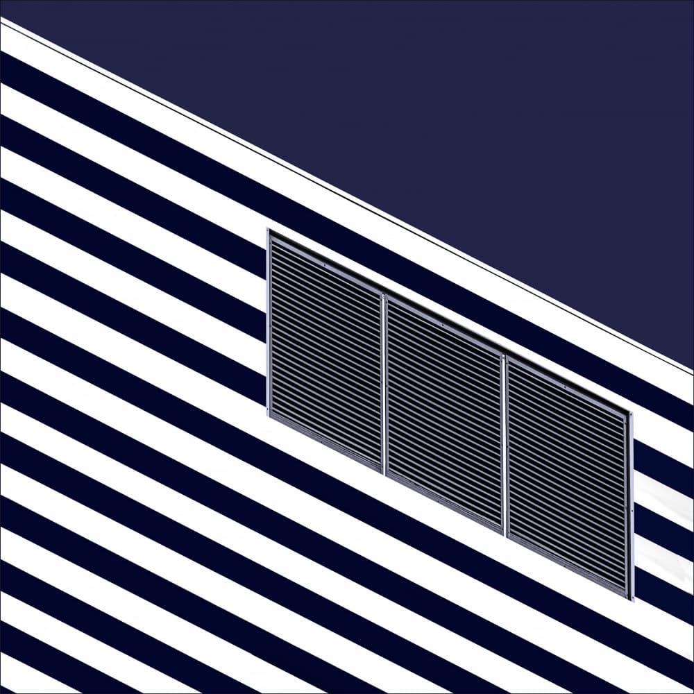 Modern Striped Architecture by Gilbert Claes — canvas wall art