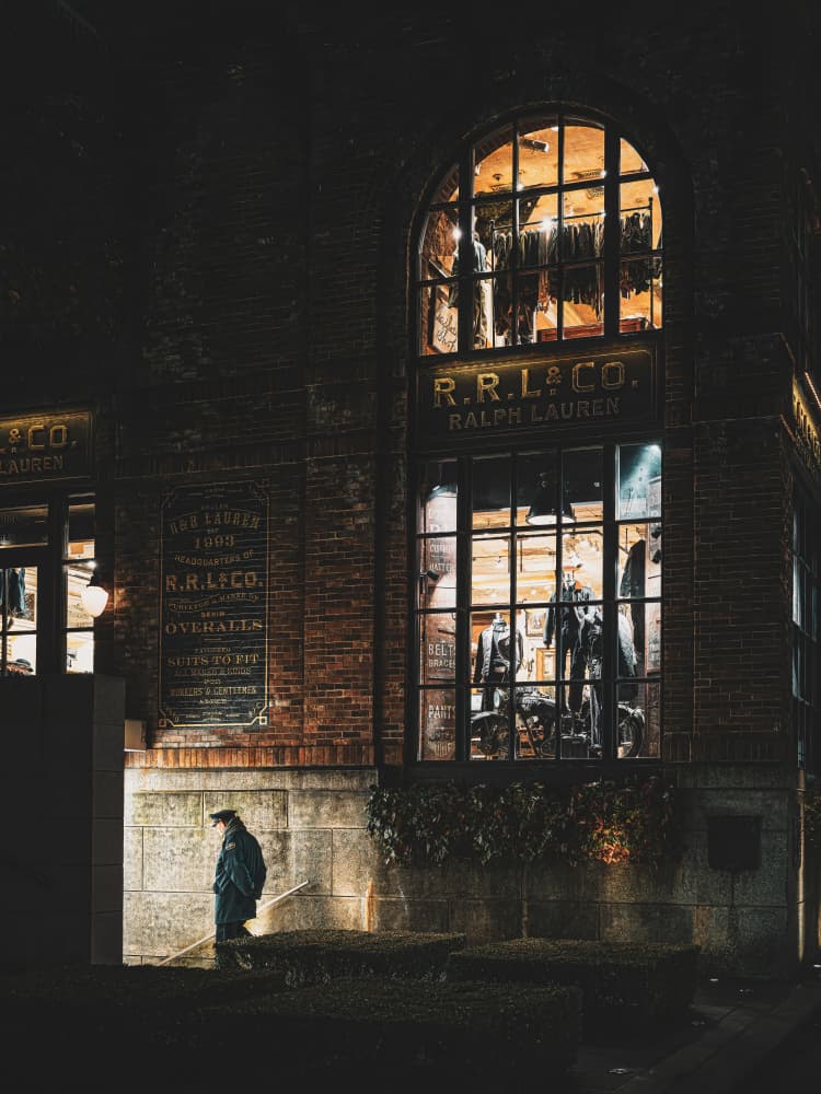 Night City Storefront by Yuzo Fujii — canvas wall art