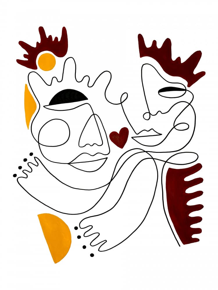 Love Yours by Shatha Al Dafai — canvas wall art