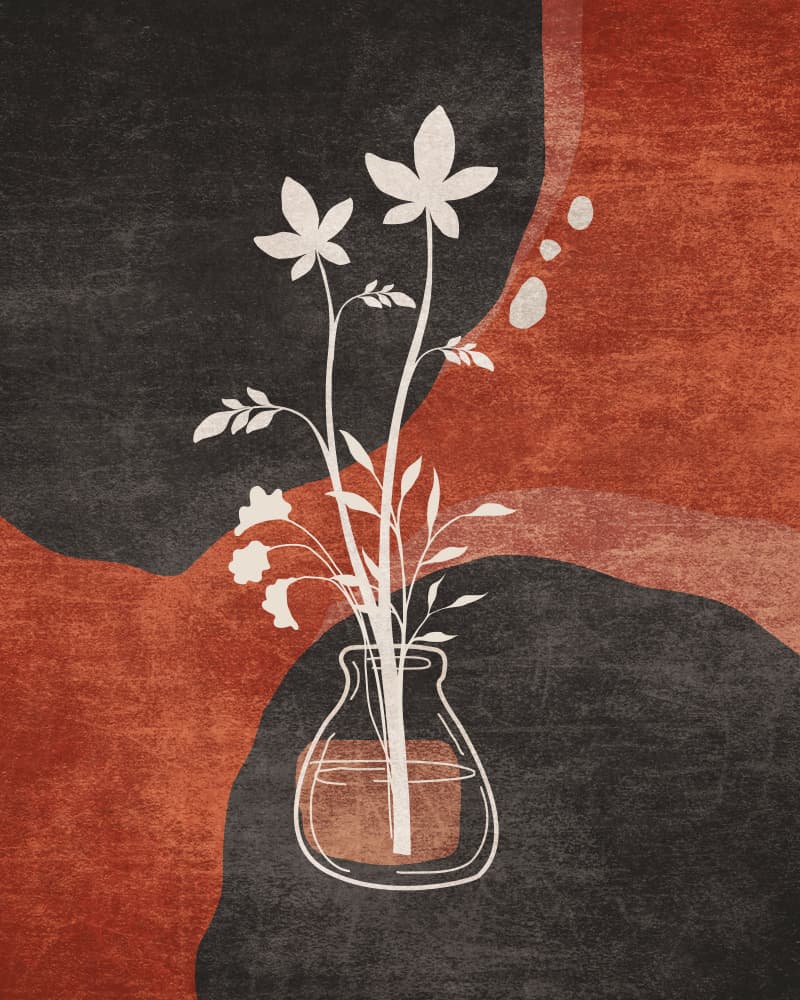 Vase of Whimsy by Emel Tunaboylu — canvas wall art
