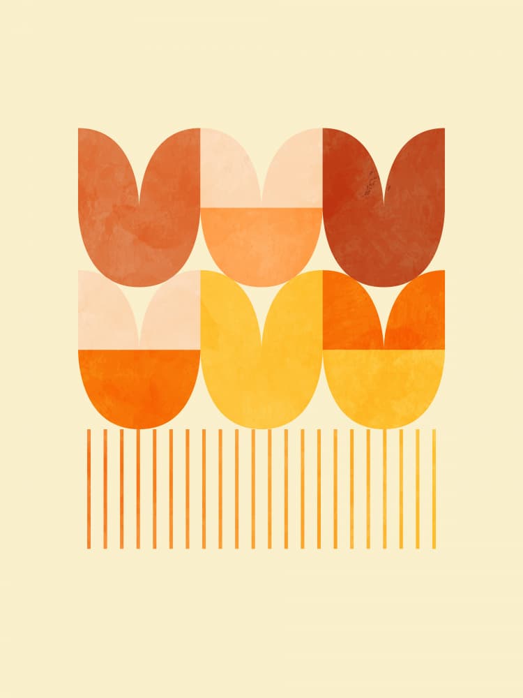 Spring Mid Rhapsody Orange 1 by Ana Rut Bre — canvas wall art