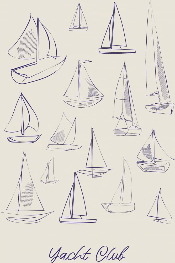 Yachtclub by Treechild — canvas wall art