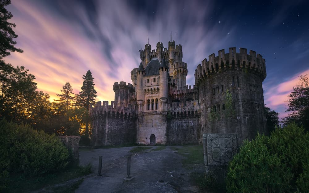 Gothic Castle Twilight by Jesús M. García — canvas wall art