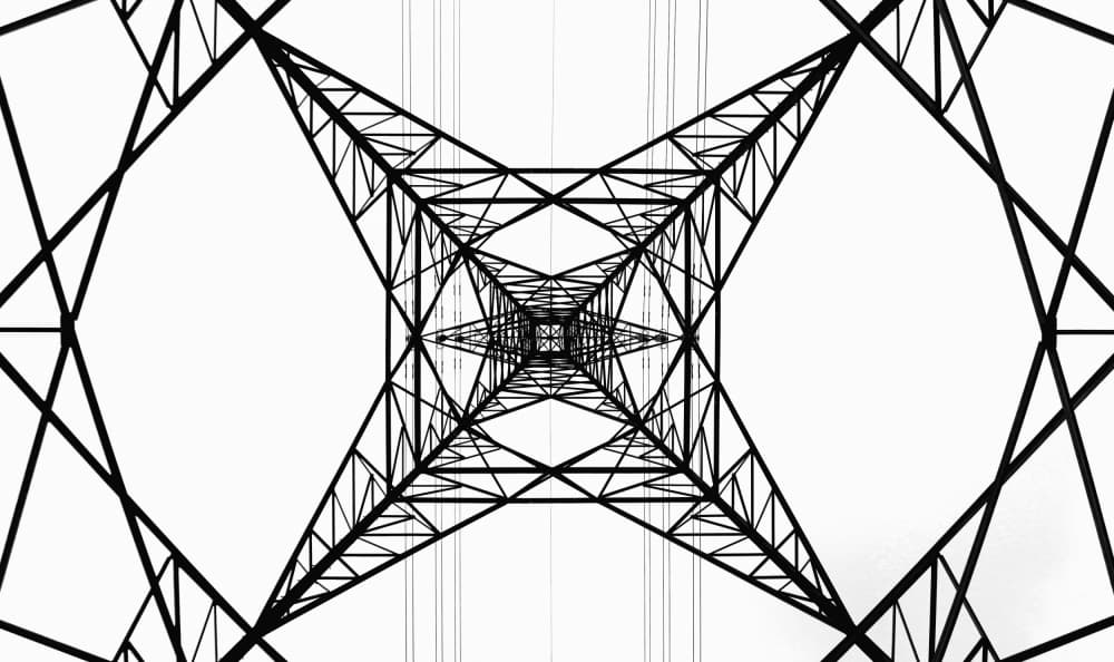 Industrial Pylon Perspective by Catalin Alexandru — canvas wall art