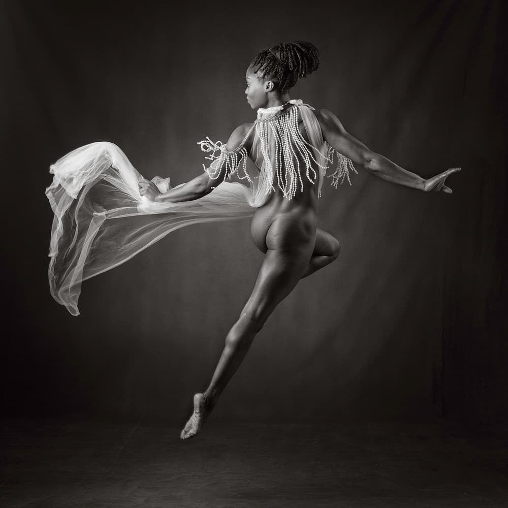 Graceful Nude Leap by Catchlight Studio — canvas wall art
