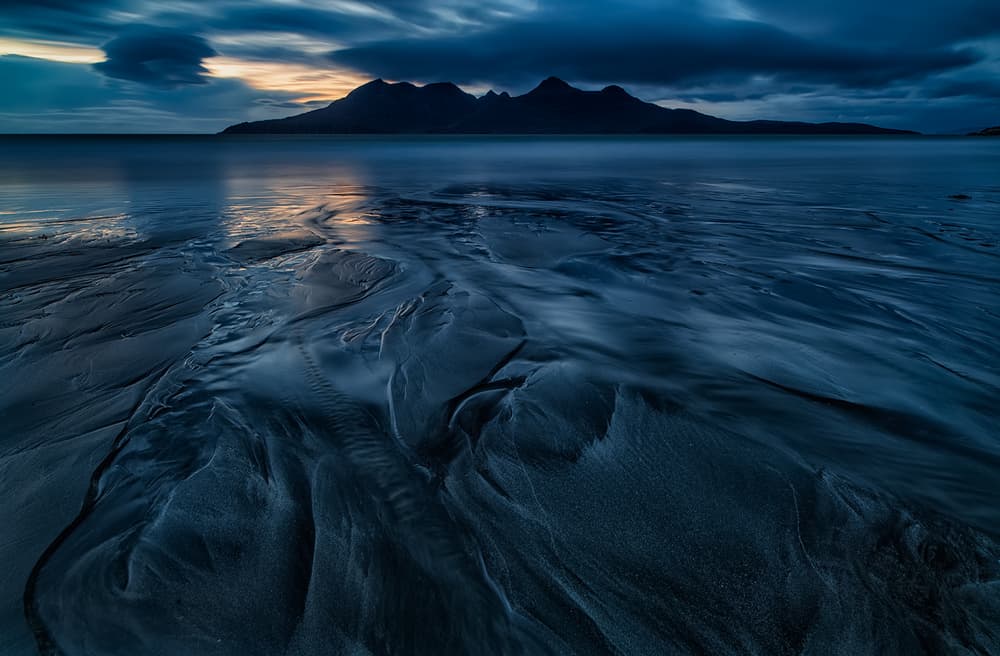 Moody Beach Reflections by Luigi Ruoppolo — canvas wall art