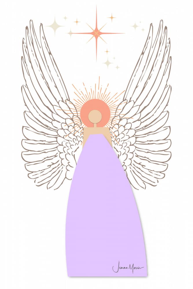 Divine Serene Angel by Jemma Morris — canvas wall art