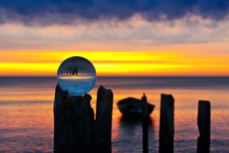 Crystal Ball Sunset by Harry Bünger — canvas wall art