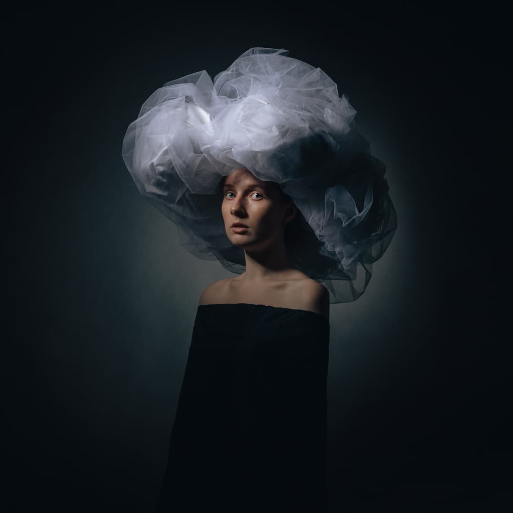 Ethereal Cloud Woman by Refat — canvas wall art