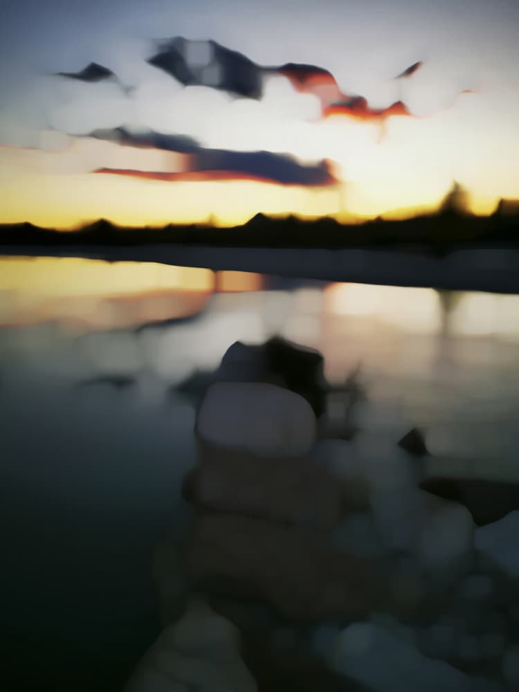 Soft Focus Sunset Reflection by Angelo Cerantola — canvas wall art