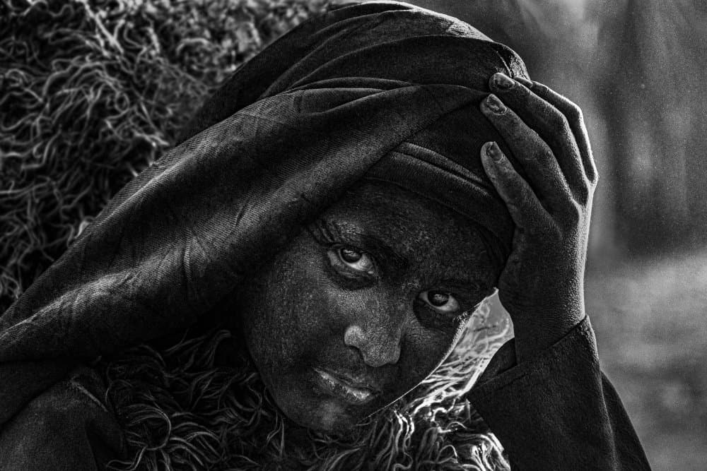 Deep Gaze Portrait by Mohadese Gholami — canvas wall art