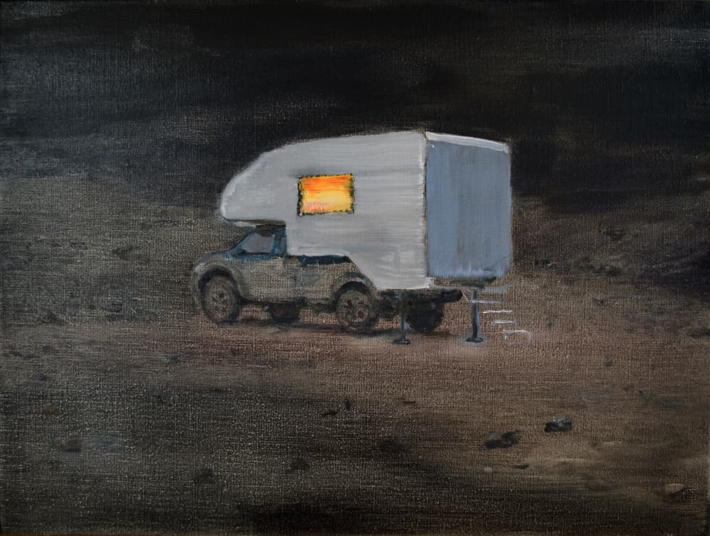 Warm Camper Night by Karin Bos — canvas wall art