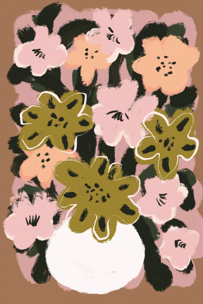 Floral Harmony by Treechild — canvas wall art
