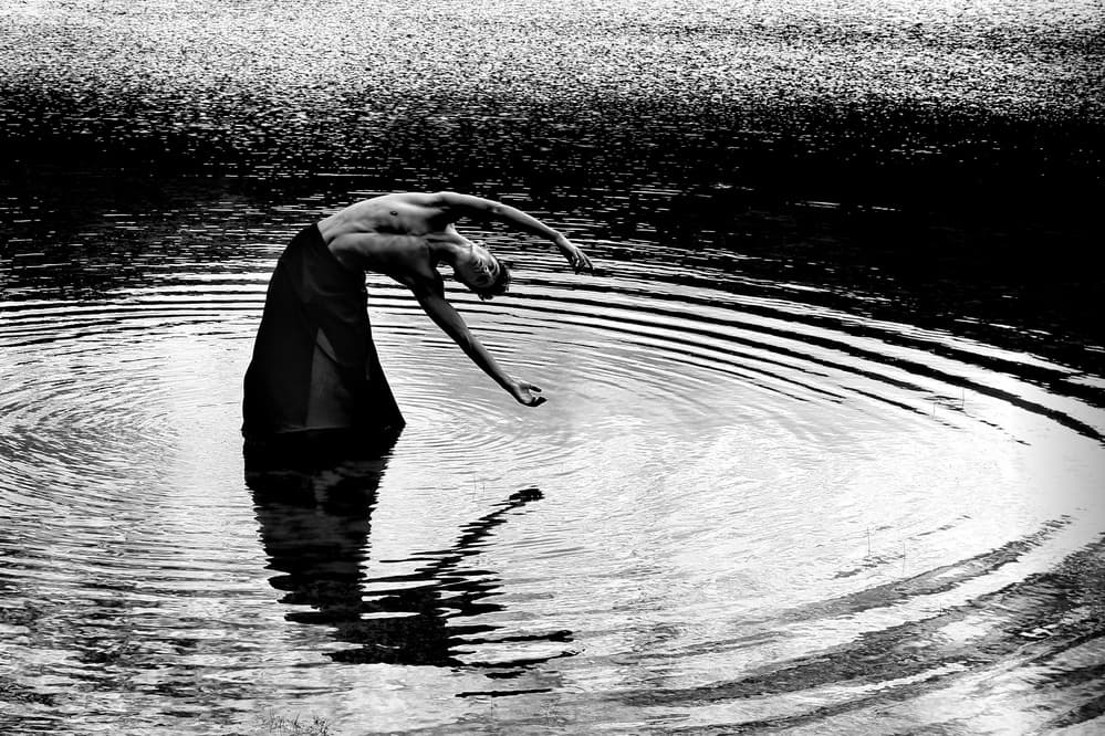 Water Dance Reflection by Paulo Medeiros — canvas wall art