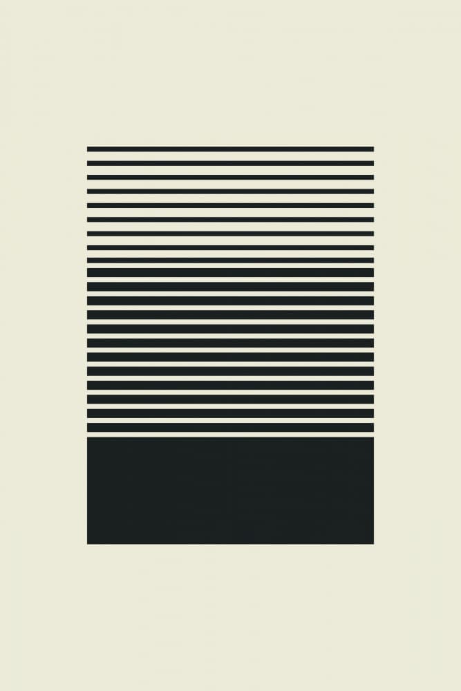 Geometric Black Rhythm by jay stanley — canvas wall art