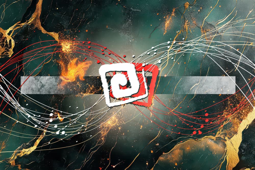 Emerald Fire Swirl by Rafal Kulik — canvas wall art