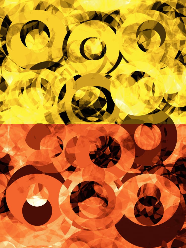 Vibrant Layered Circles by Petr Strnad — canvas wall art