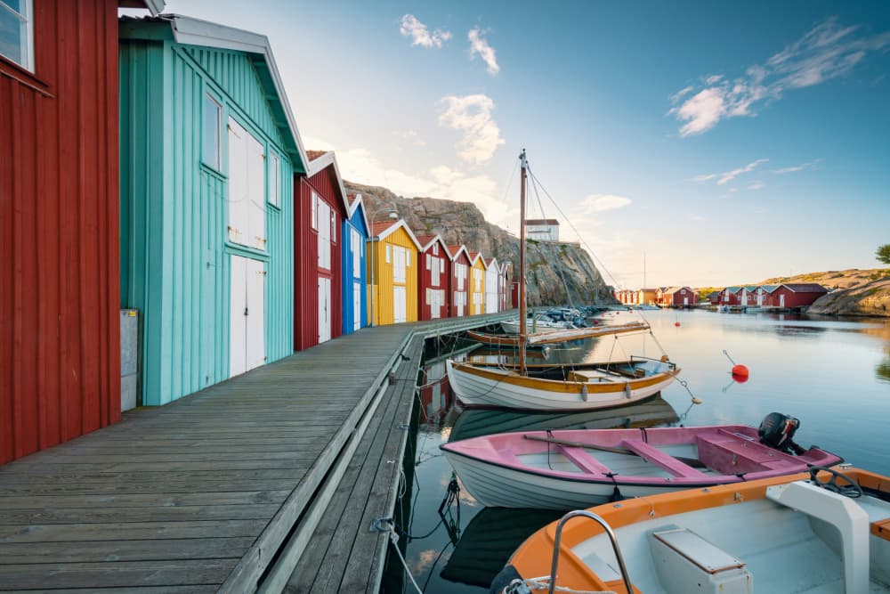 Colored Harbour by Stefan Hefele — canvas wall art