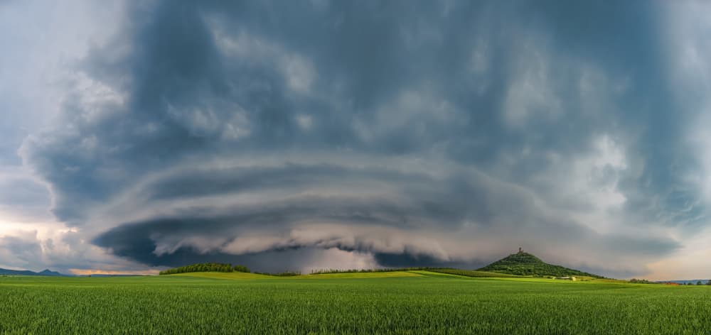 Epic Storm Cloud Landscape by Ilona Rosenkrancová — canvas wall art