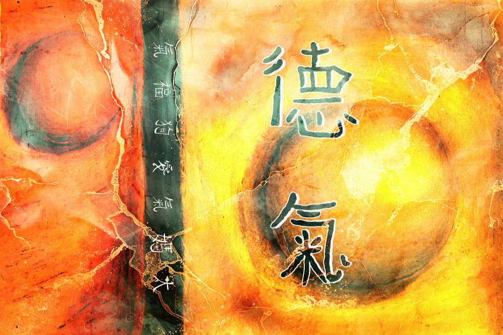 Golden Virtue Qi by Rafal Kulik — canvas wall art