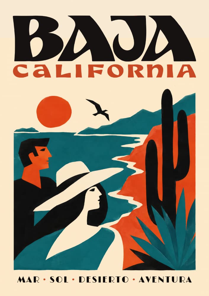 Baja California Coast Adventure by Patryk Krygowski — canvas wall art