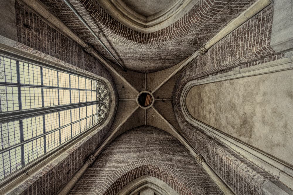 Grand Gothic Vaults by Jan van der Linden — canvas wall art
