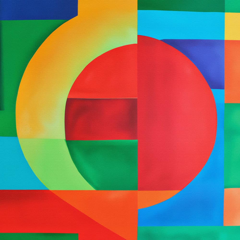 Vibrant Geometry by THE MIUUS STUDIO — canvas wall art