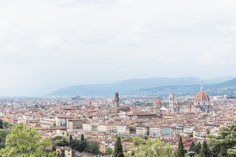 Historic Florence Skyline by Photolovers — canvas wall art
