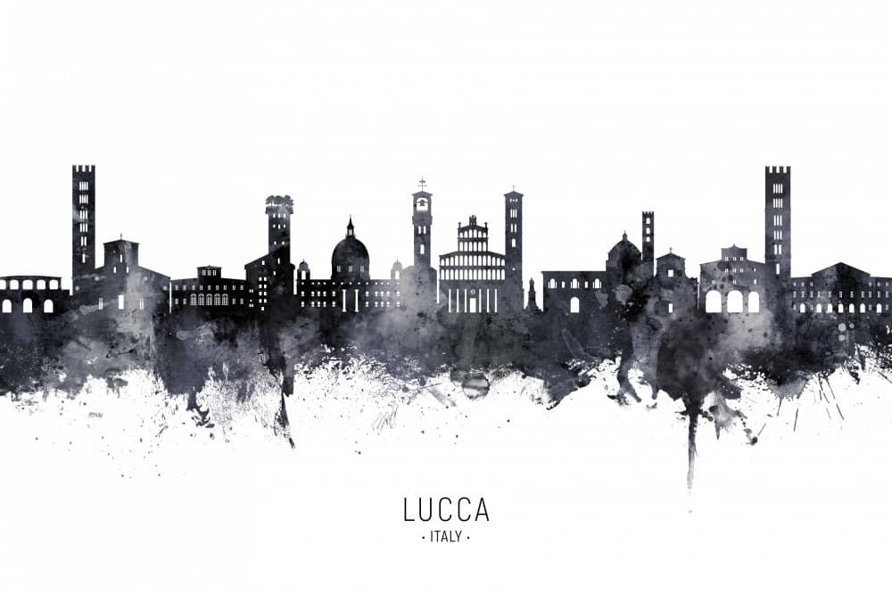 Lucca Italy Cityscape Art by Michael Tompsett — canvas wall art