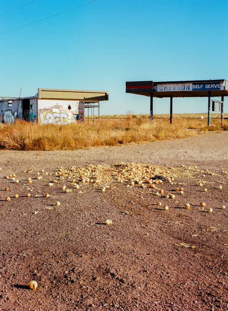 Abandoned Desert Gas Station by Bethany Young — canvas wall art
