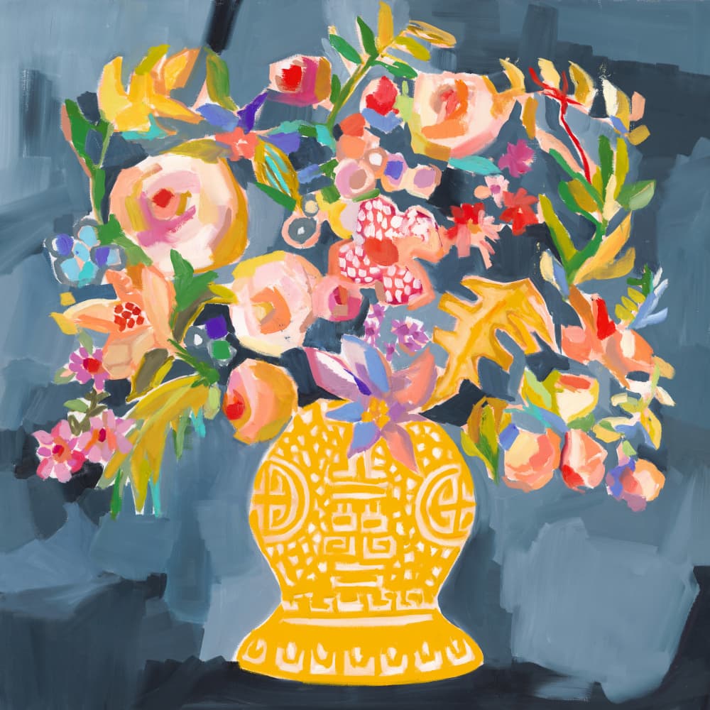 Izzie S Bouquet by Jenny Westenhofer — canvas wall art