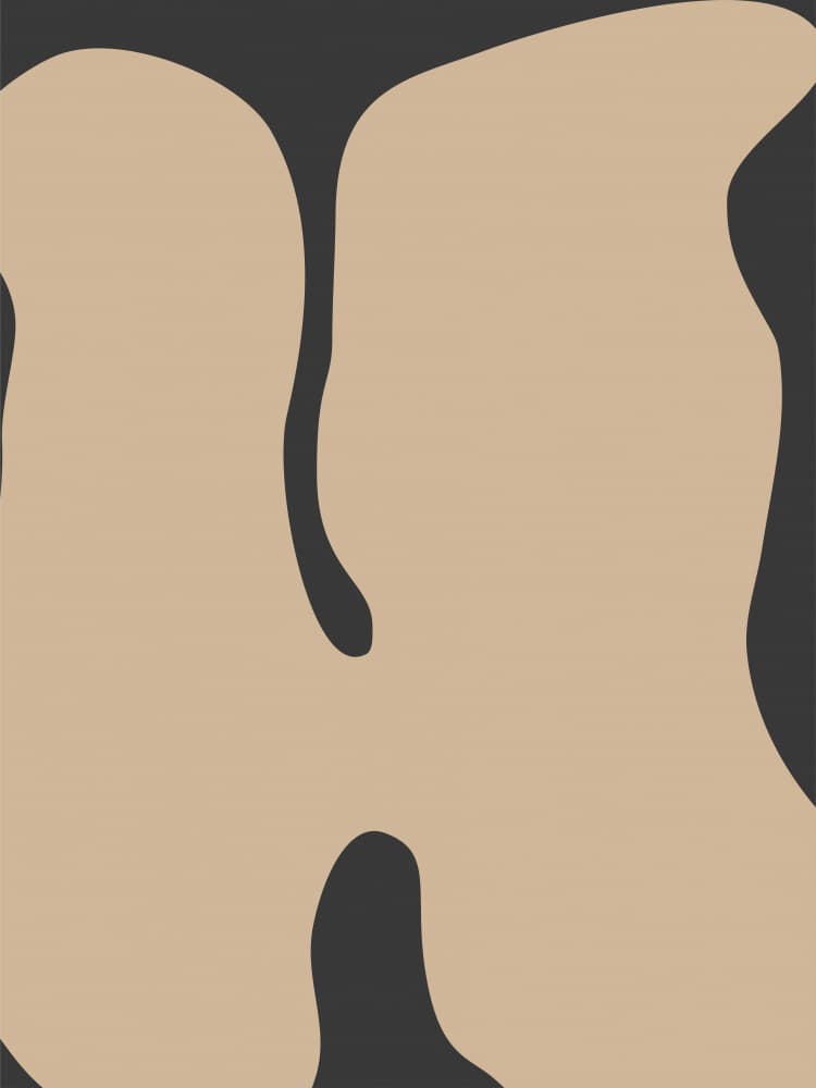 Modern Organic Shapes by Elena Ristova — canvas wall art