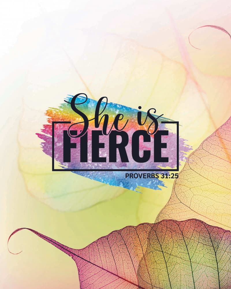Vibrant Fierce Proverbs Quote by Alva Jumath — canvas wall art