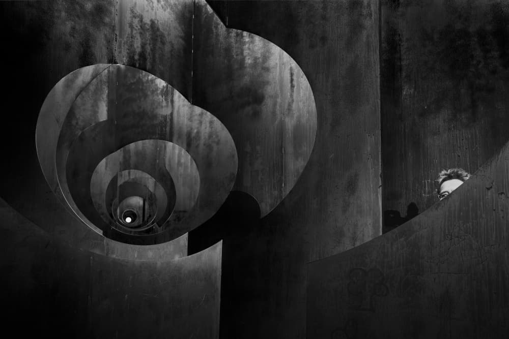Mysterious Spiral View by Greetje van Son — canvas wall art
