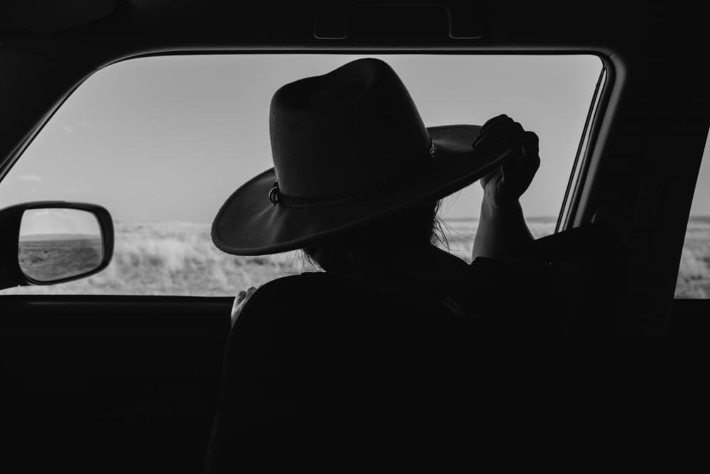 Hatted Traveler's View by Bethany Young — canvas wall art