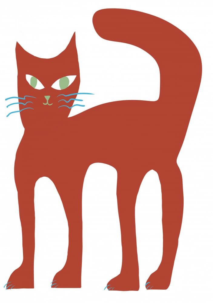 Playful Red Cat by Sharyn Bursic — canvas wall art