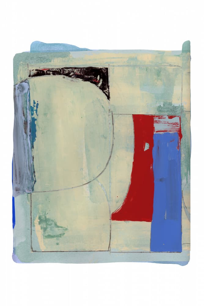 Abstract Color Shapes by cartissi — canvas wall art