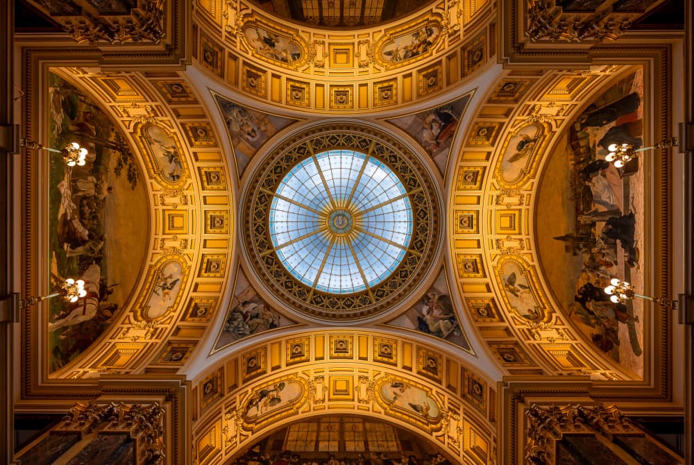 Ornate Golden Dome by Karol Važan — canvas wall art
