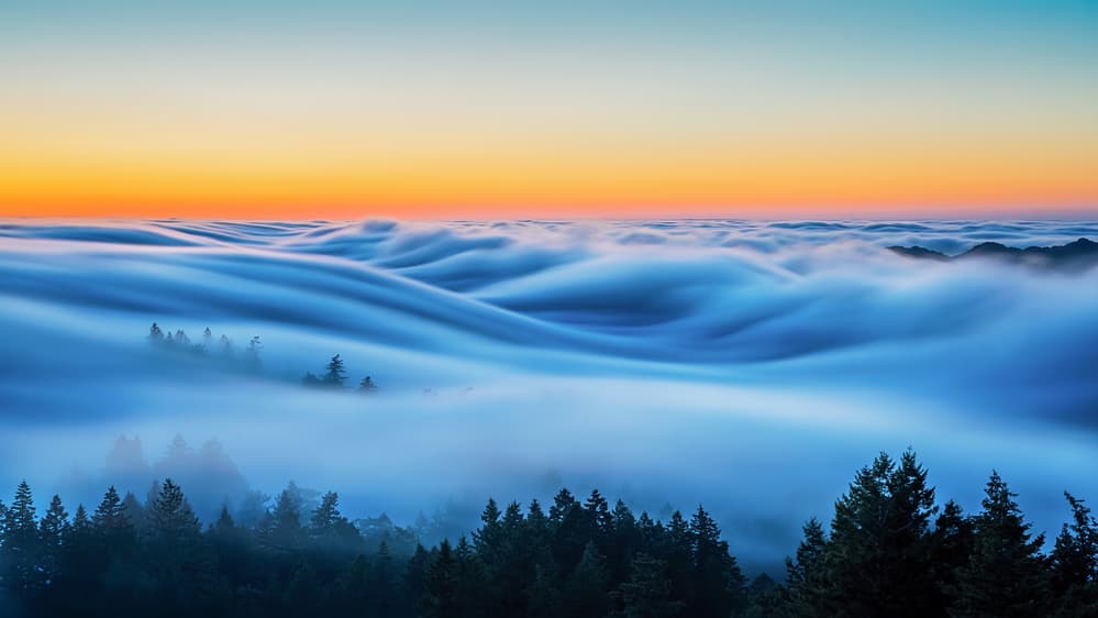 Ethereal Fog Inversion by Annie Poreider — canvas wall art