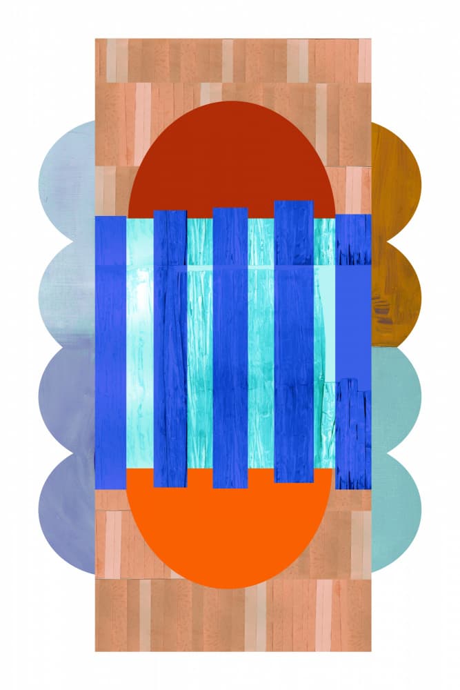 Vibrant Abstract Geometry by cartissi — canvas wall art