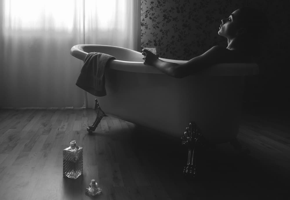 Serene Bathtub Moment by Paolo Lazzarotti — canvas wall art