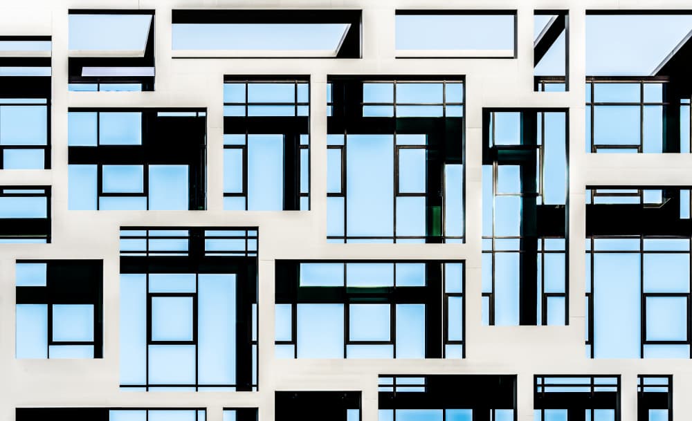 Modern Geometric Windows by Stephan Rückert — canvas wall art