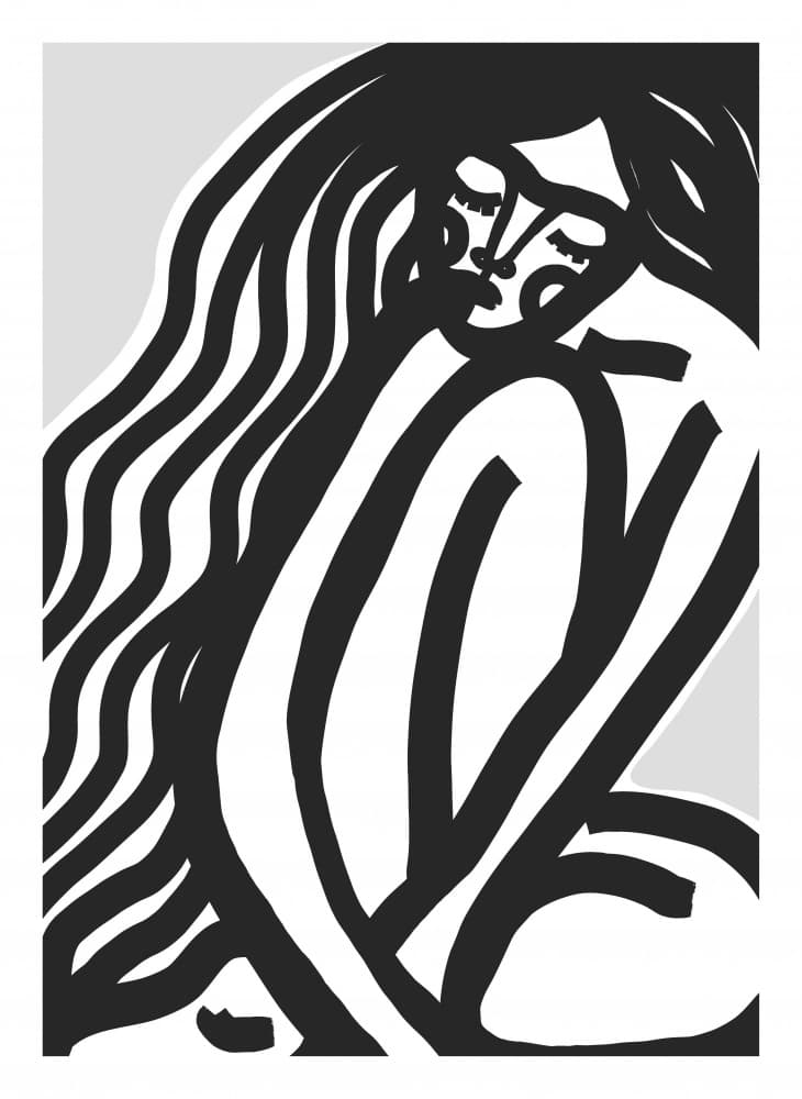 Flowing Contours by Treechild — canvas wall art