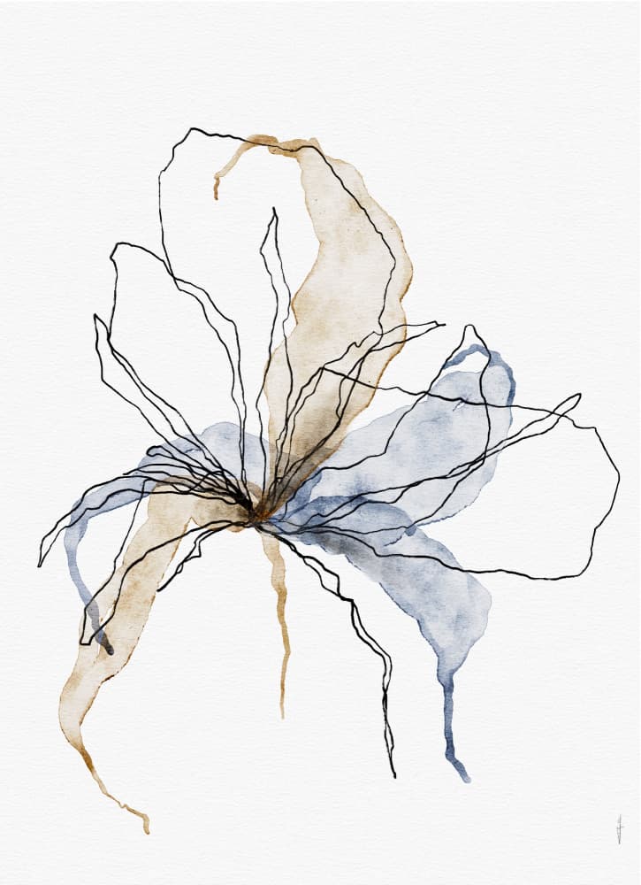 Modern Flowing Bloom by Ankie Kooi — canvas wall art